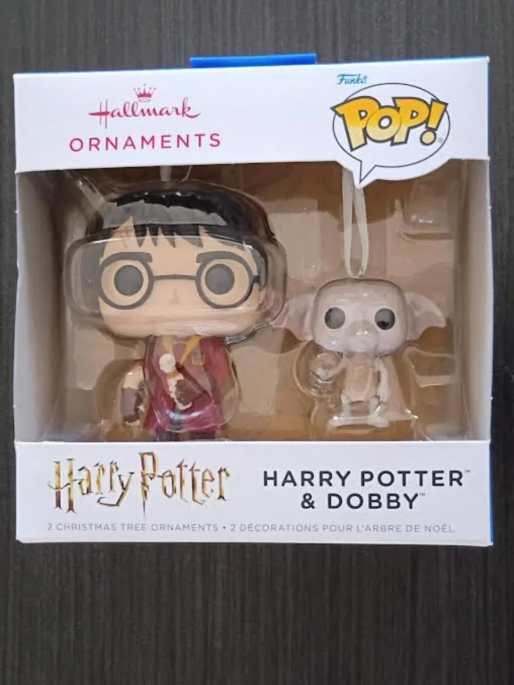 FUNKO POP HALLMARK ORNAMENTS HARRY POTTER & DOBBY SET OF TWO ORNAMENTS NIB